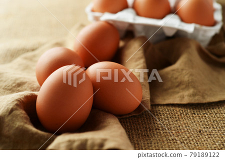 Fresh red egg 79189122
