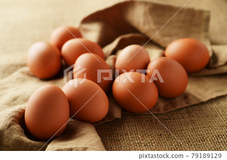 Fresh red egg 79189129