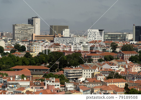 Lisbon aerial panorama landscape cityscape 79189508