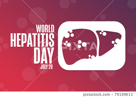 World Hepatitis Day. July 28. Holiday concept. Template for background, banner, card, poster with World Hepatitis Day. July 28. Holiday concept. Template for background, banner, card, poster with 79189613