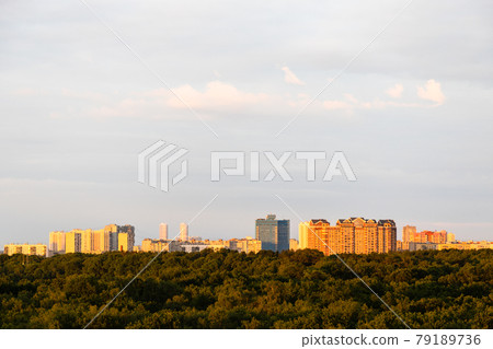 park and modern residential district on horizon park and modern residential district on horizon 79189736