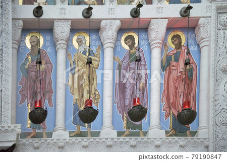 The interior of the Naval Cathedral of St. Nicholas - the last and largest of the Naval Cathedral of the Russian Empire The interior of the Naval Cathedral of St. Nicholas - the last and largest of the Naval Cathedral of the Russian Empire 79190847