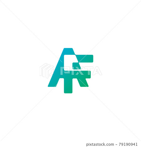 Initial letter AF logo design vector 79190941