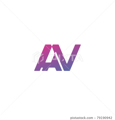 Initial letter AN logo design vector 79190942