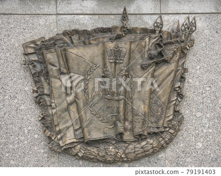 Bas-reliefs at the monument to Alexander 1 in the Alexander Garden Bas-reliefs at the monument to Alexander 1 in the Alexander Garden 79191403