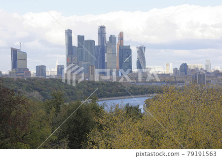 View from Vorobyovy Hills on the Moscow-City View from Vorobyovy Hills on the Moscow-City 79191563