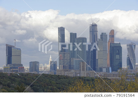 View from Vorobyovy Hills on the Moscow-City View from Vorobyovy Hills on the Moscow-City 79191564