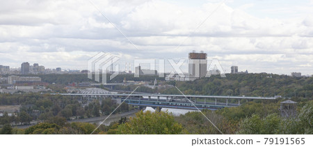 View from the Vorobyovy hills. Moscow View from the Vorobyovy hills. Moscow 79191565