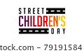 street children's day vector background 79191584