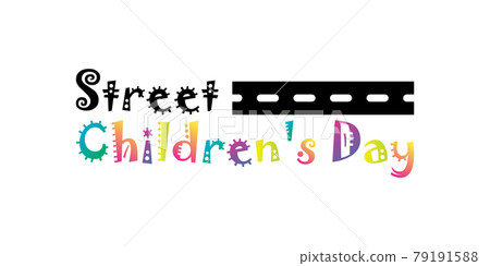 street children's day vector background 79191588
