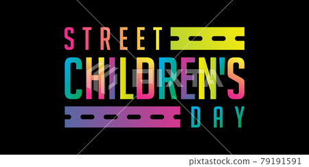 street children's day vector background 79191591