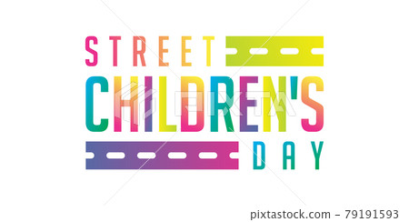 street children's day vector background 79191593