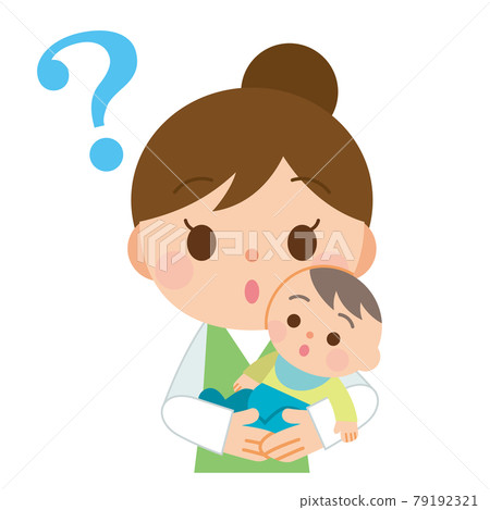 Baby and mom doubts - Stock Illustration [79192321] - PIXTA
