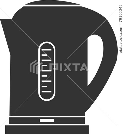 Vector icon of an electric kettle for boiling water. Vector icon of an electric kettle for boiling water. 79193343