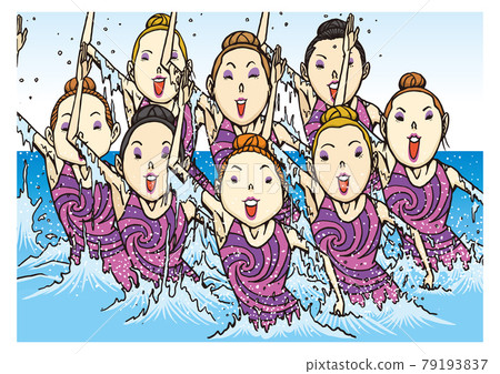 Artistic swimming team 79193837