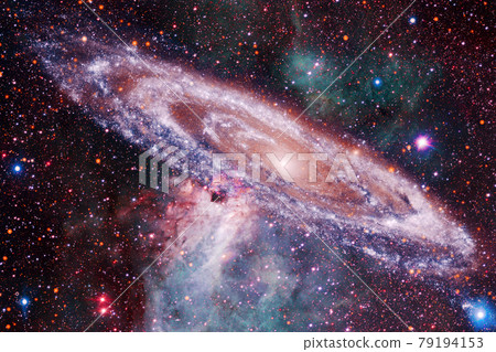 Cluster of stars. Nebula. Elements of this image furnished by NASA 79194153