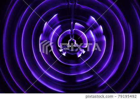 Yoga meditation in lotus pose with aura spiritual 79195492