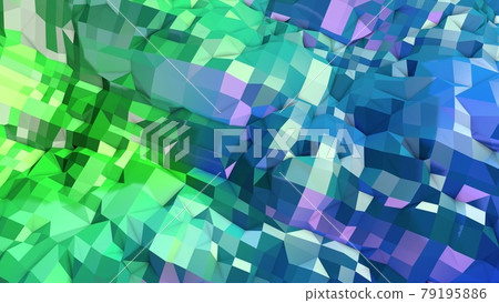 3d rendering of low poly background with 3d... - Stock Illustration ...