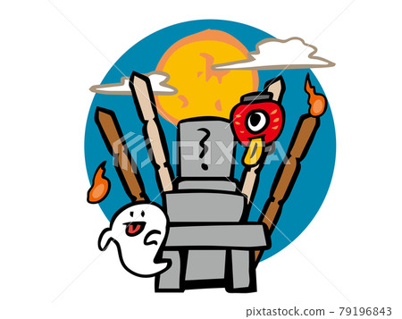 Youkai gathering around the grave 2 79196843