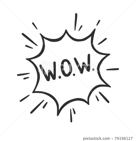 Hand drawn cloud speech bubble element Hand drawn cloud speech bubble element 79198127