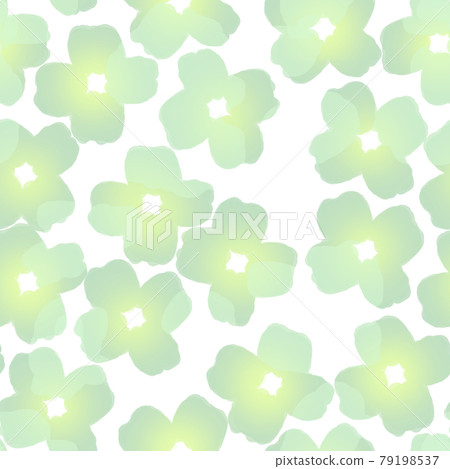Watercolor style four-leaf green flower background 79198537