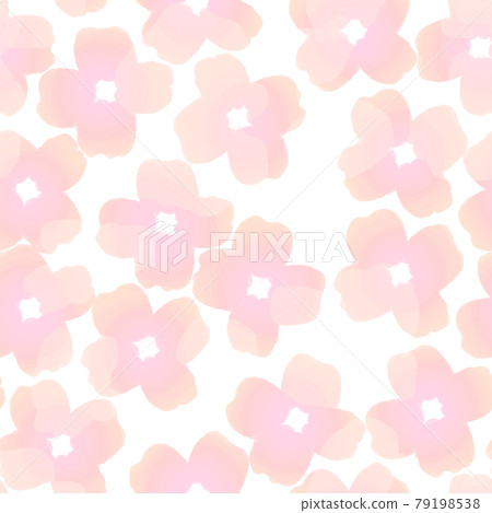 Watercolor pink flower background 79198538
