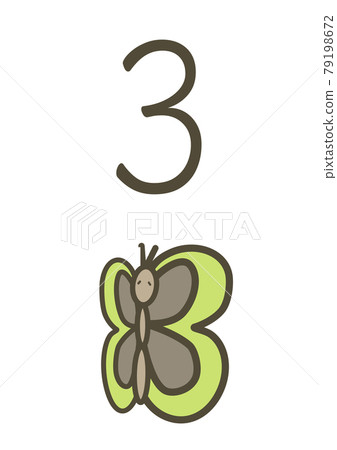 數字海報 3 蝴蝶 數字海報 3 蝴蝶 79198672