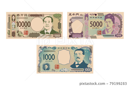 Illustration of new banknotes 79199283