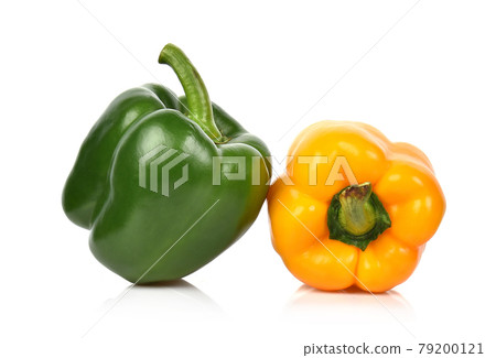 Bell pepper,Sweet popper,Pepper,Capsicum isolated on white background 79200121