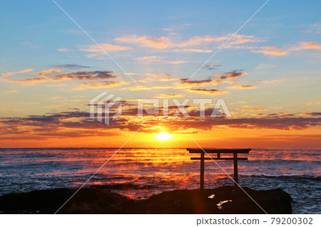 茨城縣大洗磯崎神社的日出 79200302