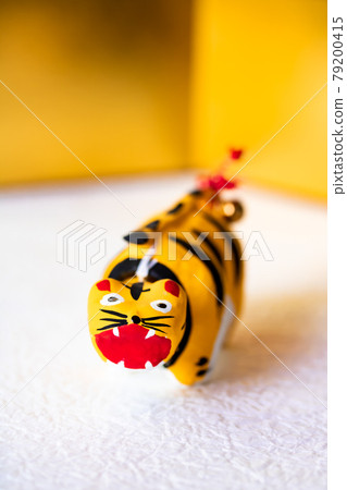 2022 虎年，可愛的老虎，揮舞著紙漿 79200415