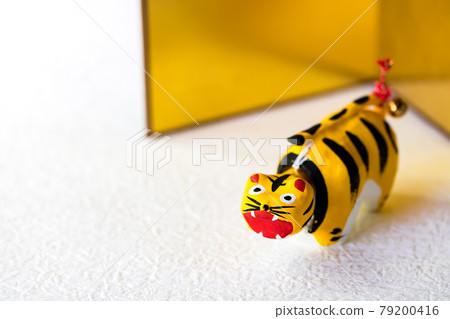 2022 虎年，可愛的老虎，揮舞著紙漿 79200416