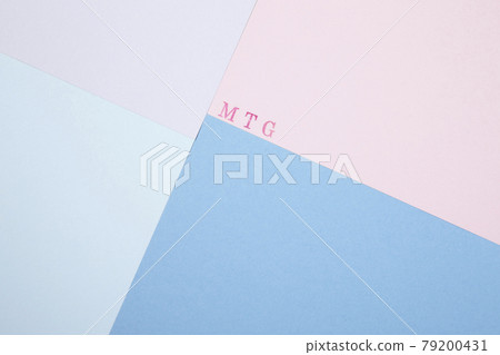 Business English Abbreviation for Meeting Japanese style design with pink MTG letters 79200431