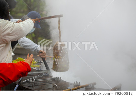 台灣，溫泉，煮蛋，台湾、温泉、ゆで卵、Taiwan, hot springs, boiled egg 79200812