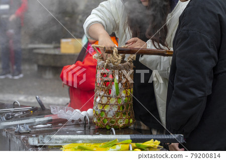 台灣，溫泉，煮蛋，台湾、温泉、ゆで卵、Taiwan, hot springs, boiled egg 79200814