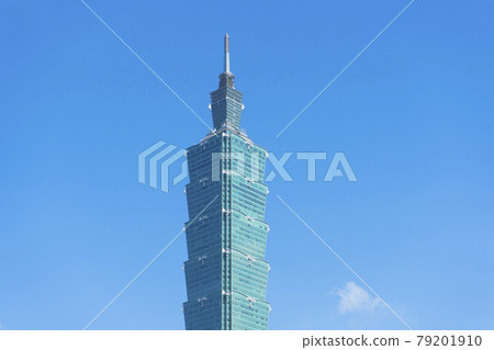 Taipei 101 building in Taiwan. It was the tallest in the world from 2004 to 2010. 79201910