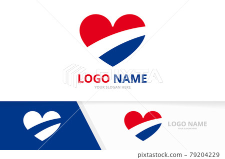 Abstract heart logo. Creative kindness and charity logotype design template. Abstract heart logo. Creative kindness and charity logotype design template. 79204229