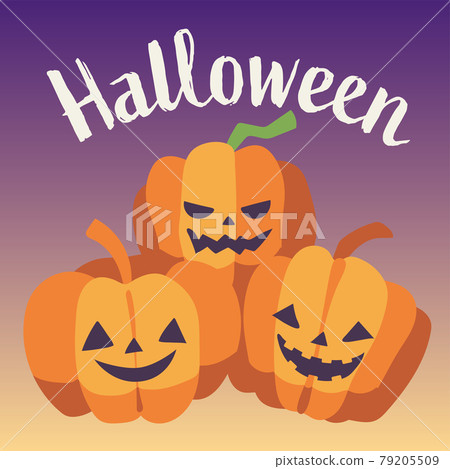 Halloween pumpkin 3 illustrations 79205509