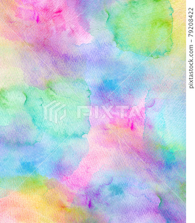 背景材料水彩紋理彩虹漸變 79208422