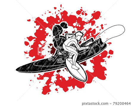 Group of Surfer Action Surfing Sport Man and Woman Players Cartoon Graphic Vector Group of Surfer Action Surfing Sport Man and Woman Players Cartoon Graphic Vector 79208464