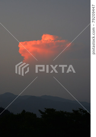 From Mt. Mitake, the sunset clouds in Okutama From Mt. Mitake, the sunset clouds in Okutama 79209447