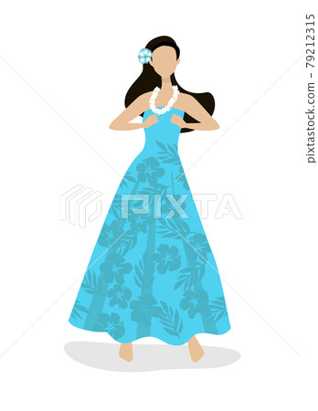 做hula舞蹈的婦女 79212315