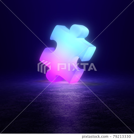 light puzzle on a dark reflective background light puzzle on a dark reflective background 79213330