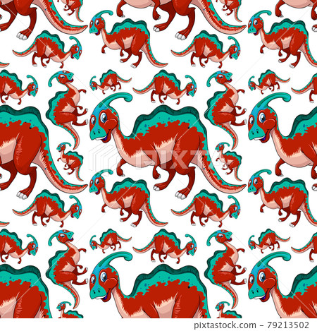 Seamless pattern with fantasy dinosaurs cartoon Seamless pattern with fantasy dinosaurs cartoon 79213502