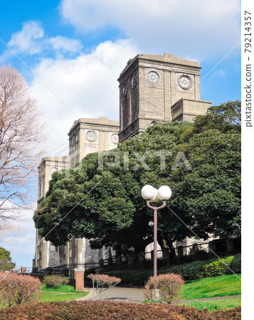 Bright ruins with ivy left in Negishi Forest Park, old first-class horse highlights of the Yokohama Racecourse era 79214357