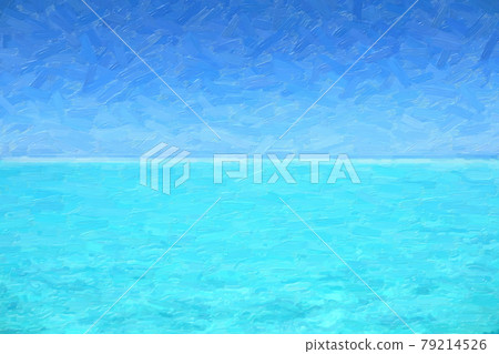 藍天和淺藍色的海 79214526