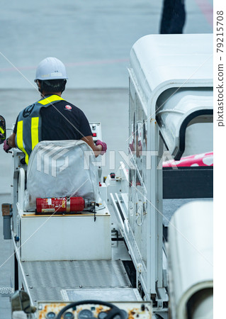 Okinawa Prefecture Ishigaki City Ishigaki Island New Ishigaki Airport Resort Island Heaven Summer Holiday Travel Airplane Belt Loader Driver Okinawa Prefecture Ishigaki City Ishigaki Island New Ishigaki Airport Resort Island Heaven Summer Holiday Travel Airplane Belt Loader Driver 79215708