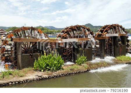 朝倉的Hishino Triple Water Wheels“Hishino Triple Water Wheels”6月開始運營的場景 79216190