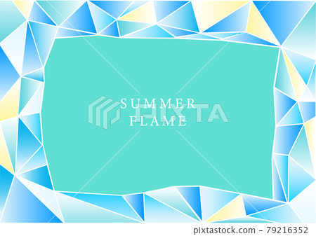 Summery stained glass frame material Summery stained glass frame material 79216352