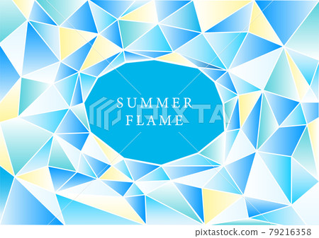 Summery stained glass frame material Summery stained glass frame material 79216358